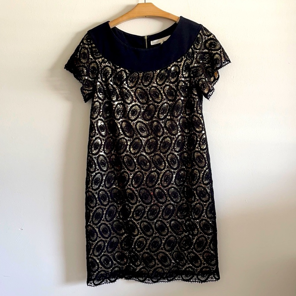3.1 Phillip Lim Gold Sequin & Lace Dress - Perfect for NYE / Holiday Party
